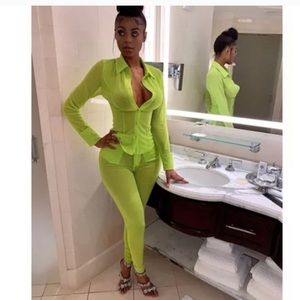 Brand new lime green outfit!